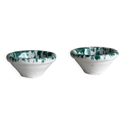 Salière et poivrière en céramique, peintes à la main