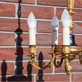 Brass chandelier, western Europe, circa 1950