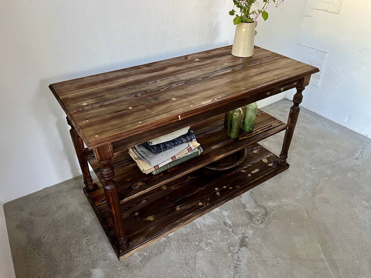 Table - 50s drapery console