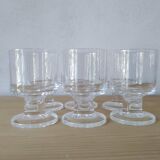 Vintage 70 crystal footed glass from Arques