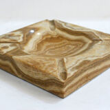 Veined onyx marble ashtray