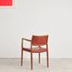 Armchair model 65 in oak and leather by Niels O. Møller, Denmark, 1960s.