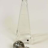 Glass and silver carafe by Ottaviani, Italy, 1970s