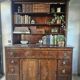Large sideboard with flame mahogany veneer