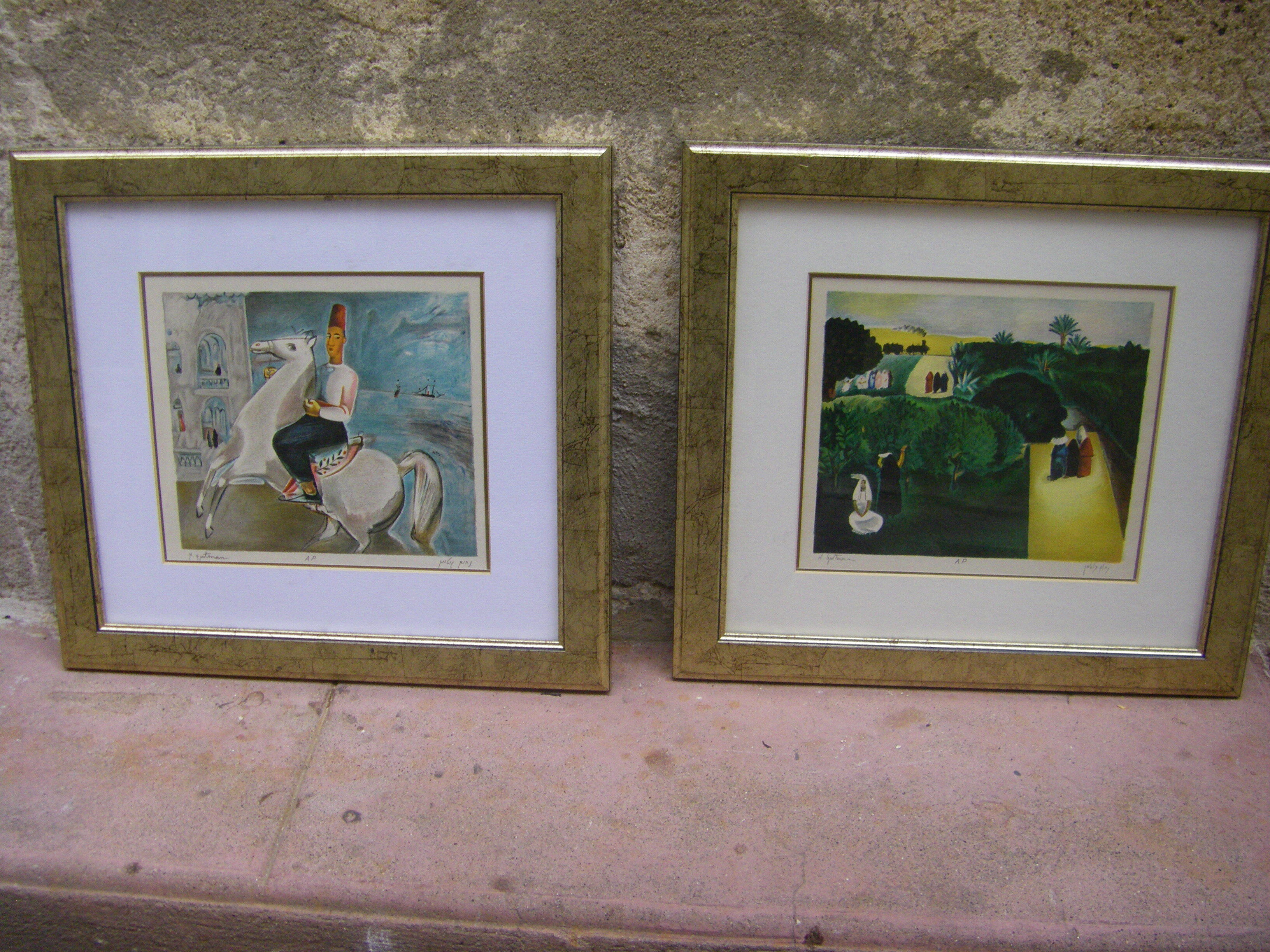 Pair of lithographs by Nahum Gutman