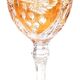Coloured footed glass Anna Hutte model Asti, Germany