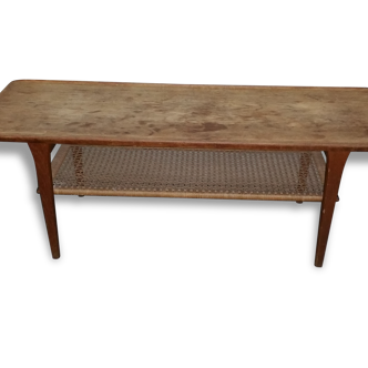 Table basse scandinave en teck design Kurt Østervig