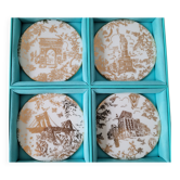Tiffany & Co. – Set of 4 porcelain coasters – Collection - New