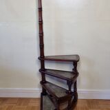 Victorian style mahogany style library staircase circa 1900, 118 cm