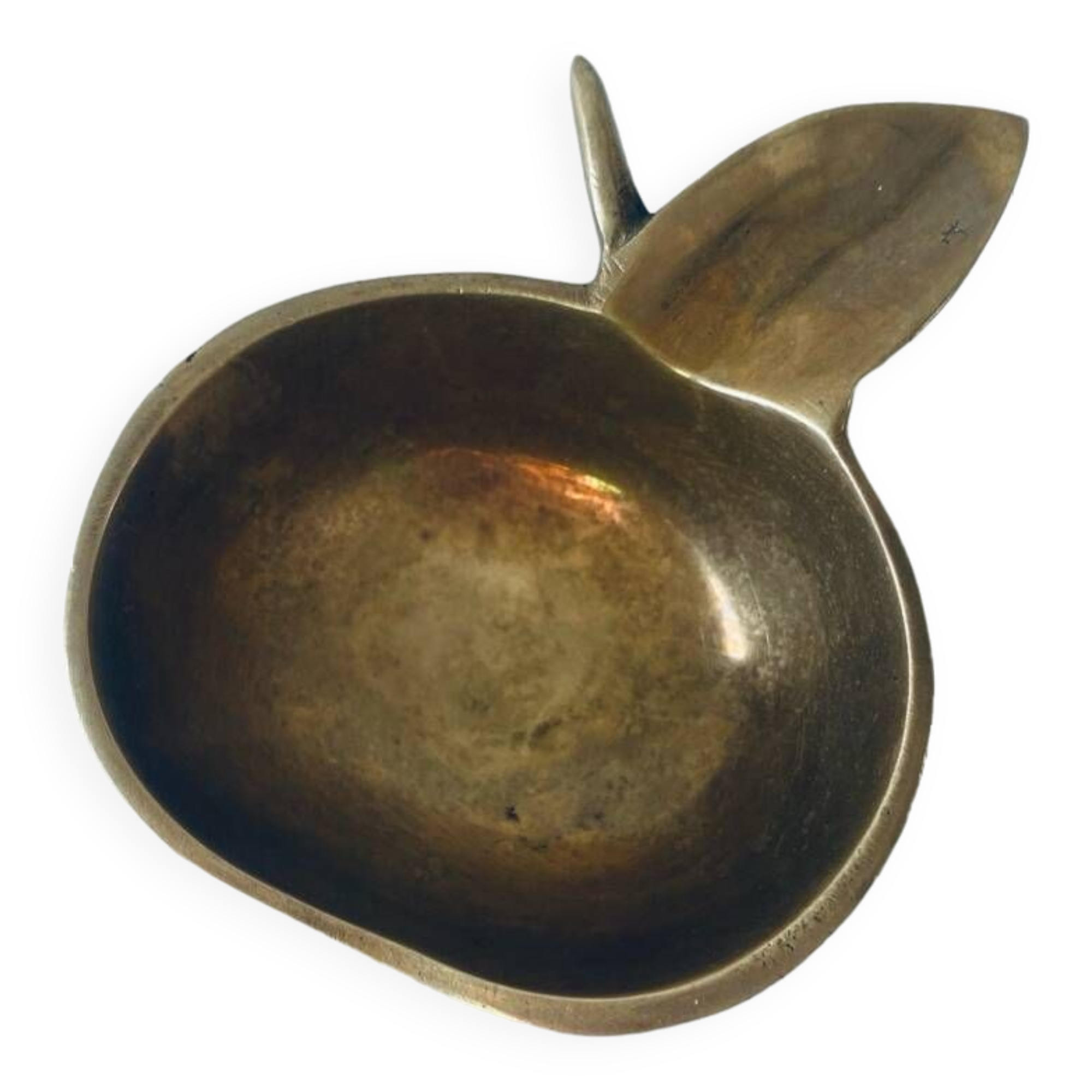 Apple-shaped pocket ashtray
