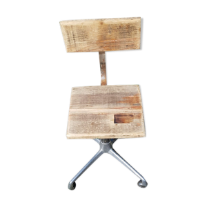 chaise d'atelier industrielle