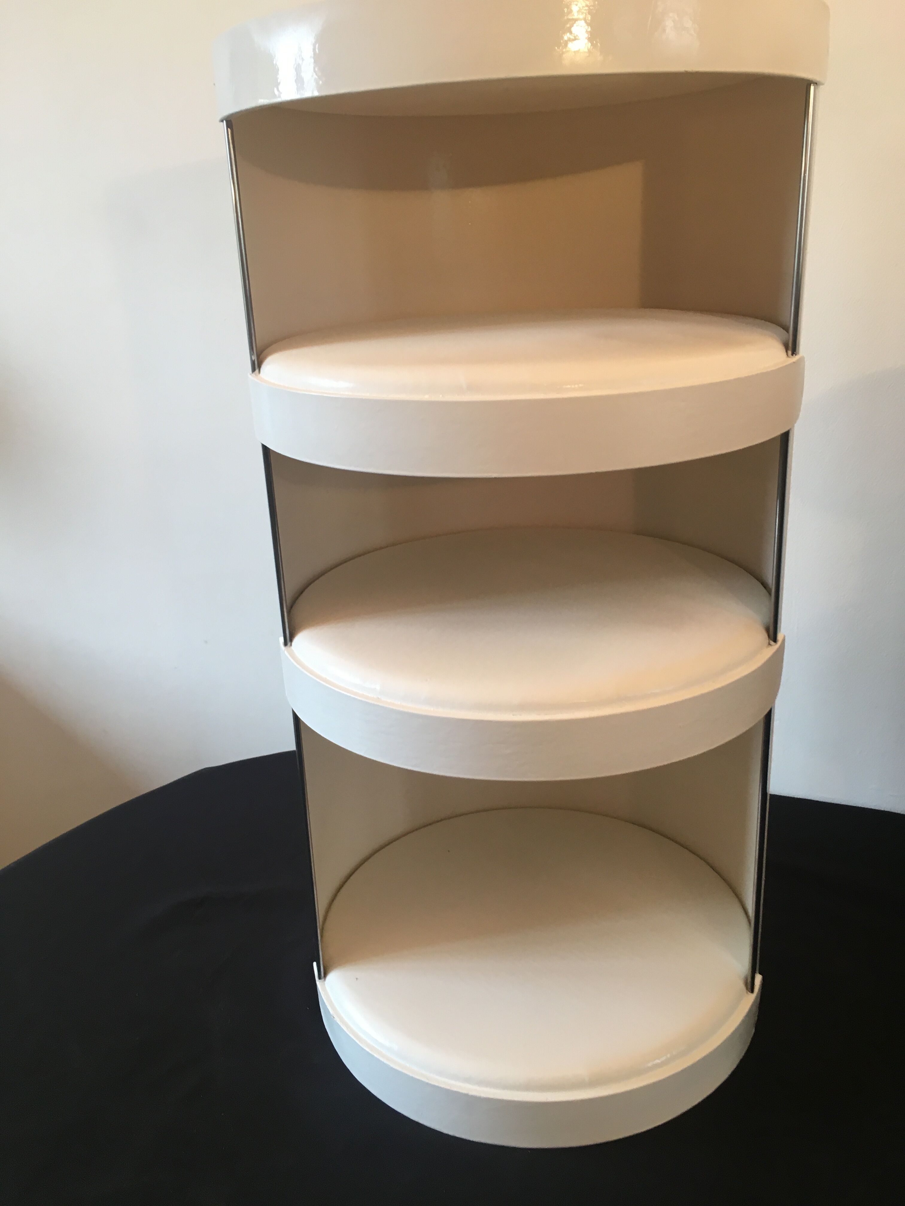 Three bedside tables "bonga" jean louis avril