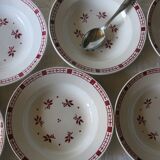6 soup plates from Digoin Sarreguemines model “Dominique”