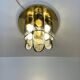 Murano & Brass Ceiling Lamp by J.T. Kalmar, Austria, 1960s