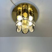 Murano & Brass Ceiling Lamp by J.T. Kalmar, Austria, 1960s