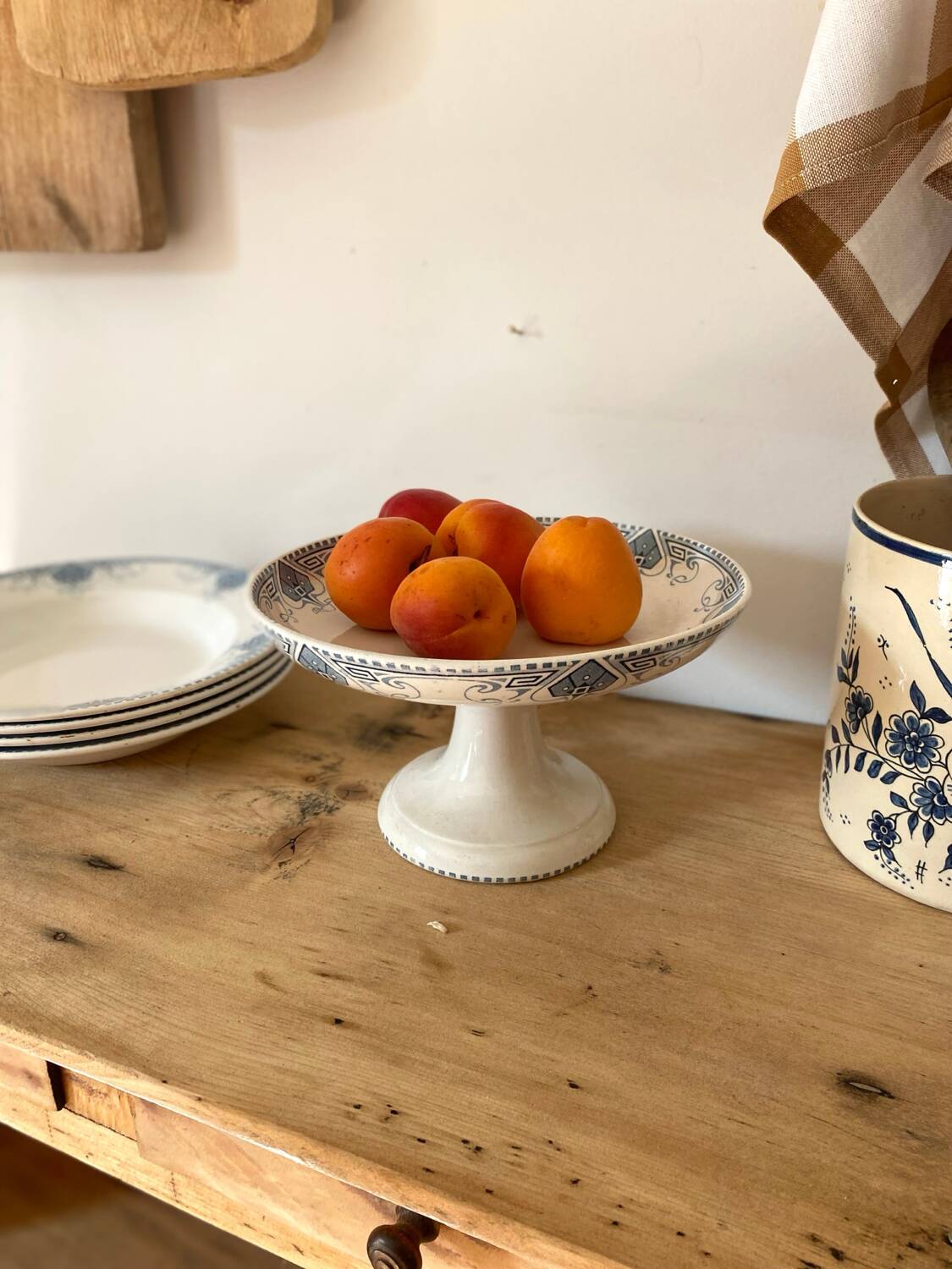 Earthenware fruit bowl, Terre de fer