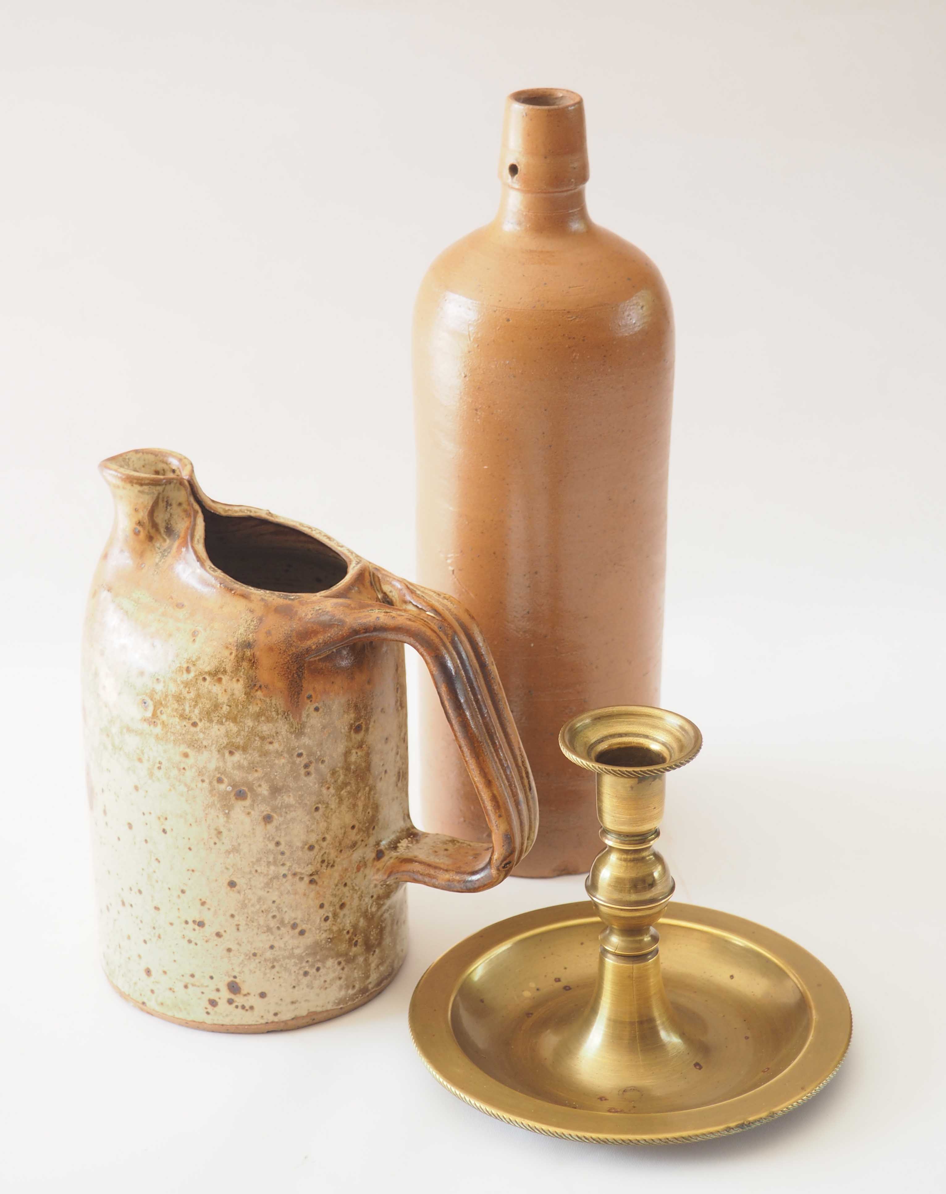 Pinched sandstone pitcher