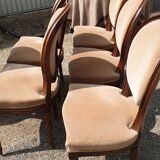 6 Louis XVI medallion chairs