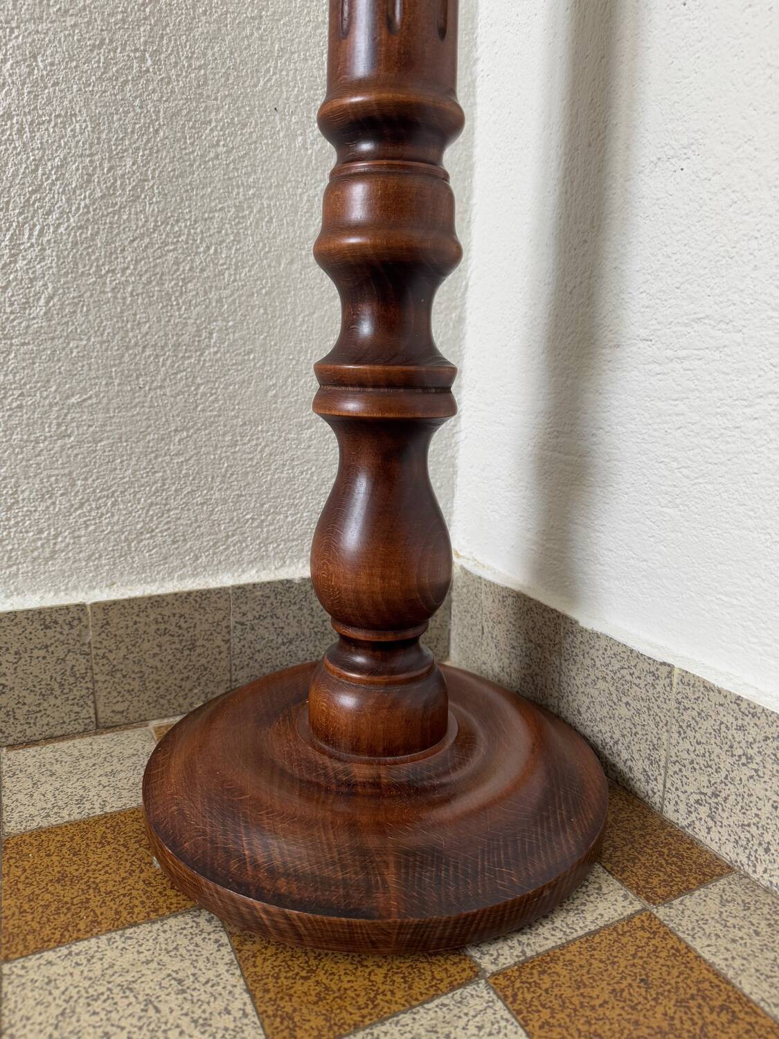 Vintage carved wooden column