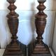 Pair of art deco wooden lamps