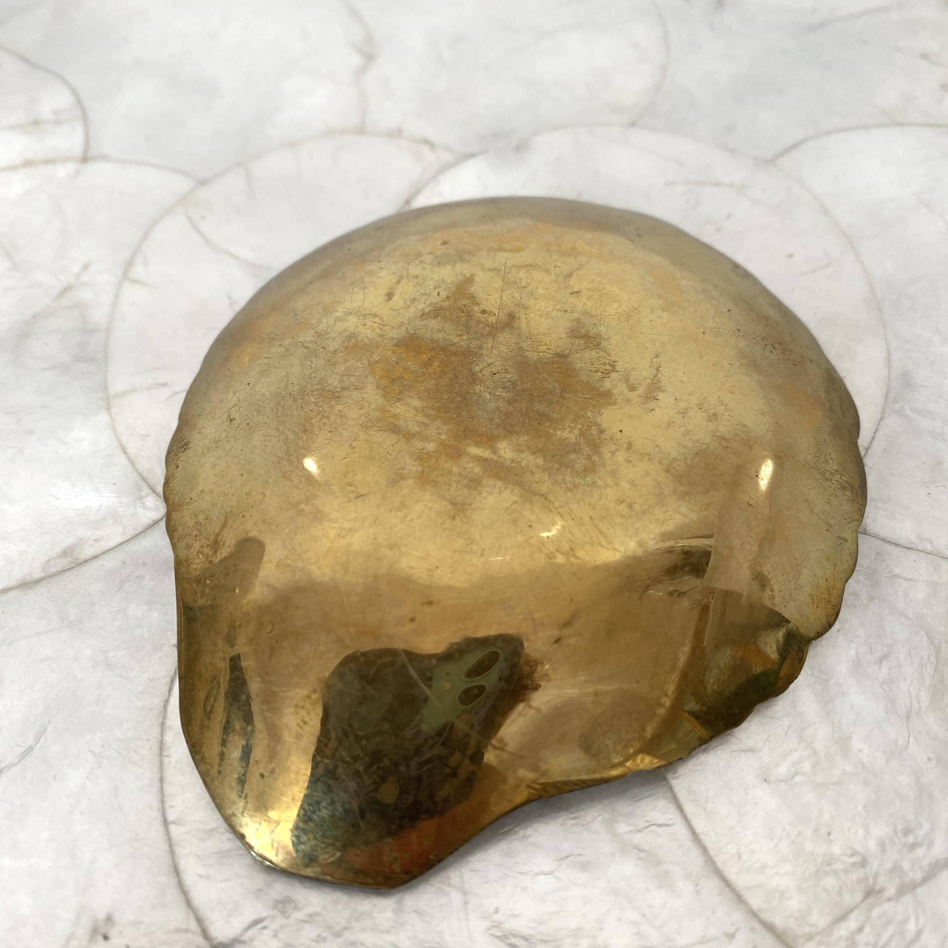 Gilded brass shell