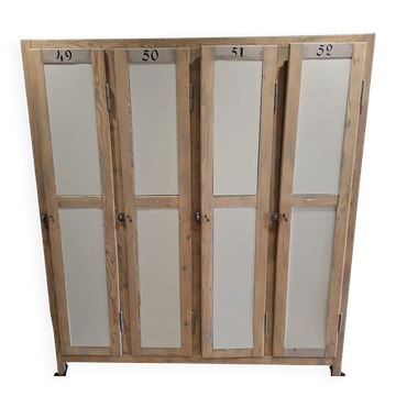 Wooden changing rooms