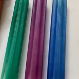 Pop Art Multicolored Glass Tronchi Sconces Set of 2 1970’s