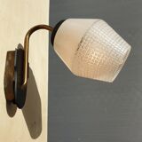 Pair of glass sconces, Arlus 1950