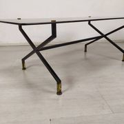 Table basse vintage verre
