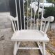 White rocking chair