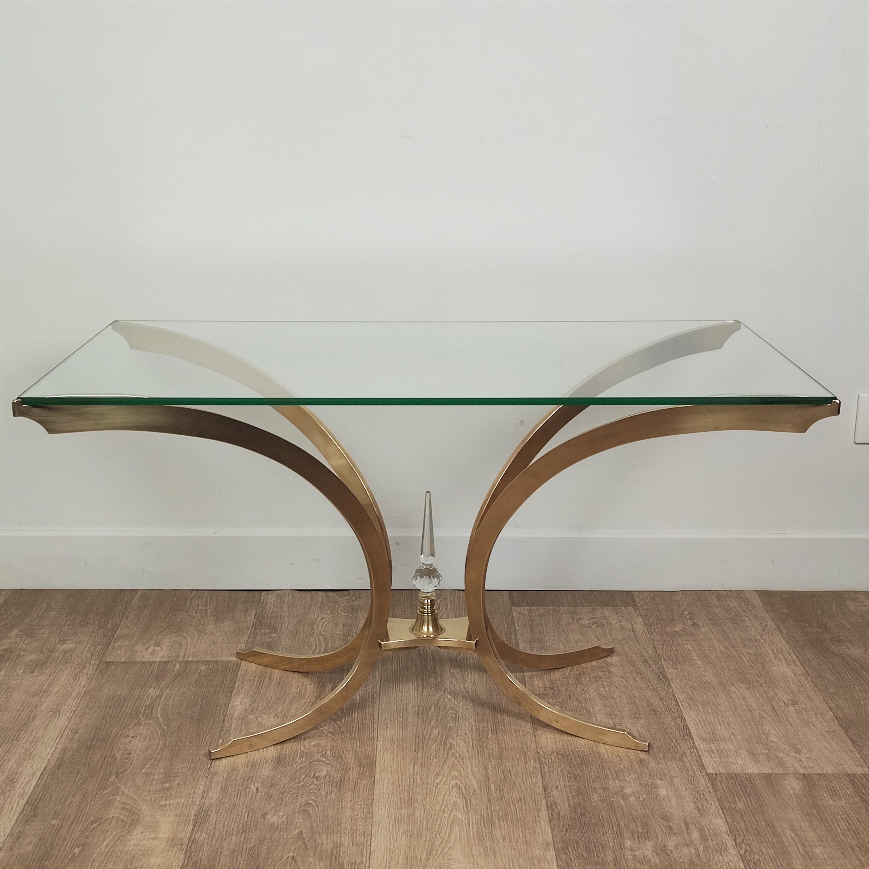 Table basse italienne en laiton
