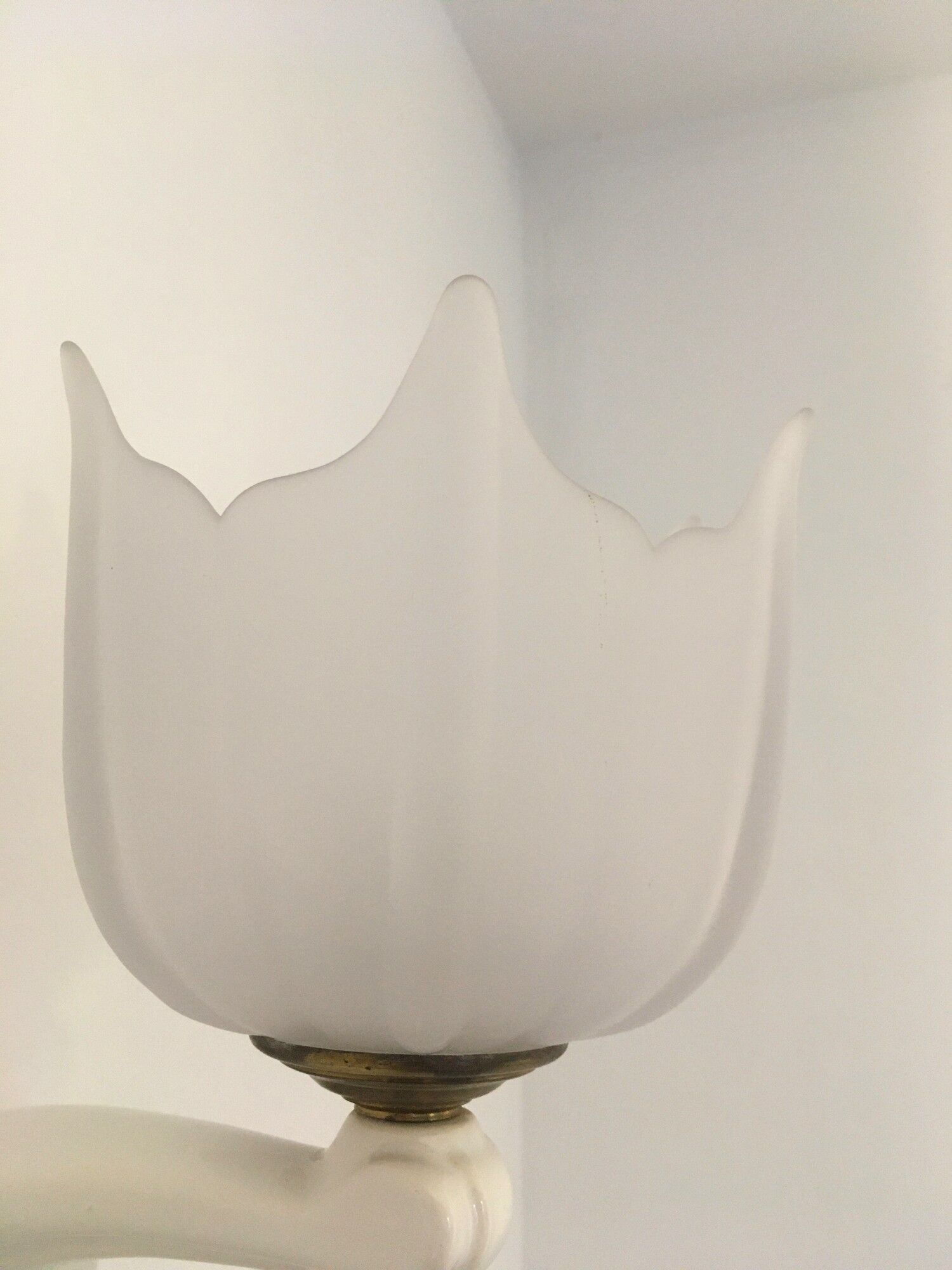 Applique vintage en céramique et verre années 70