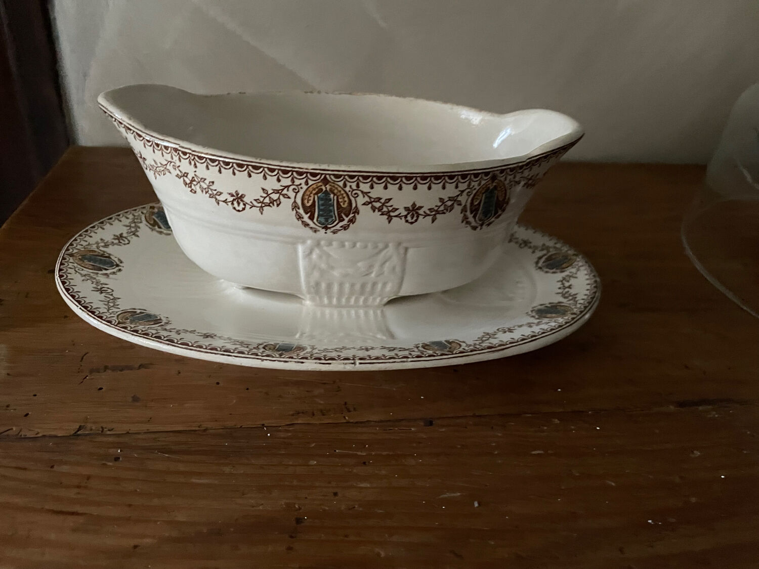 Clairefontaine ironstone gravy boat