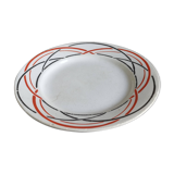 Old plate with geometric pattern Lunéville France