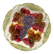 Antique plate in barbotine grapes and vine leaves from Orchies