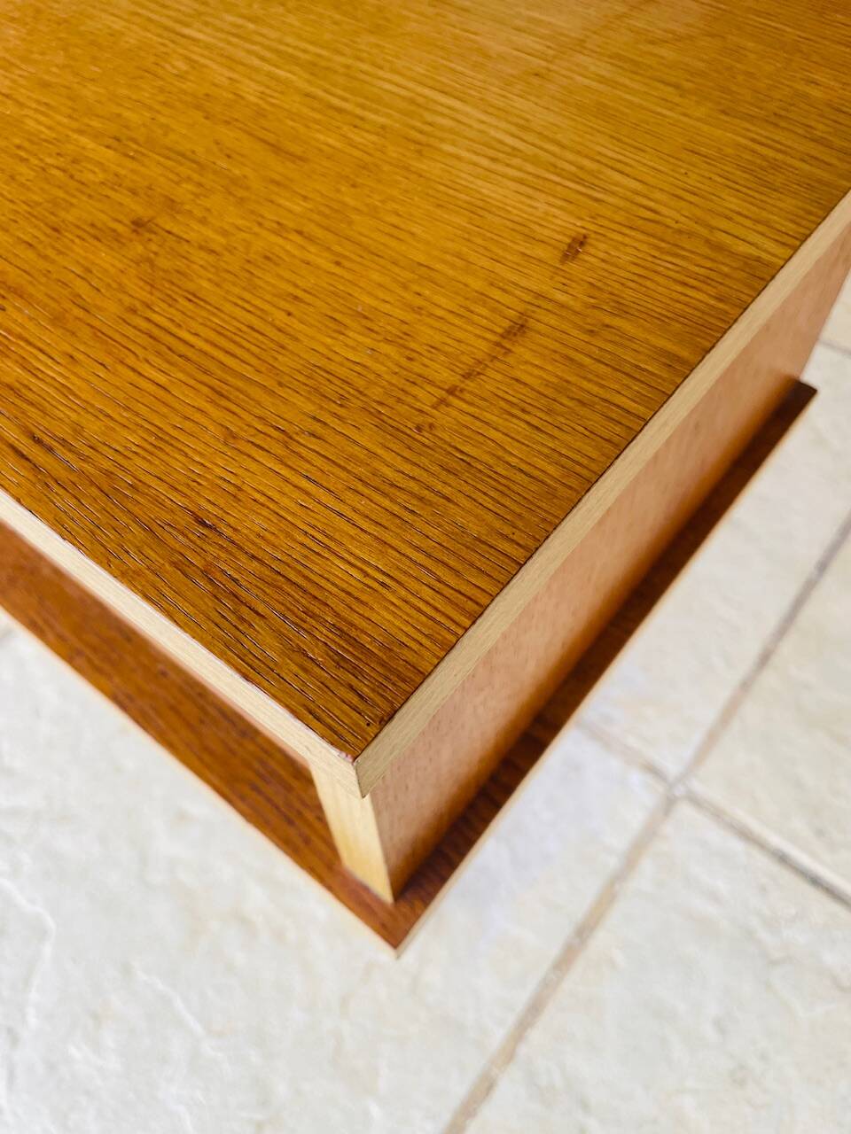 Vintage Scandinavian-style oak bedside table, circa 1960s/1970s