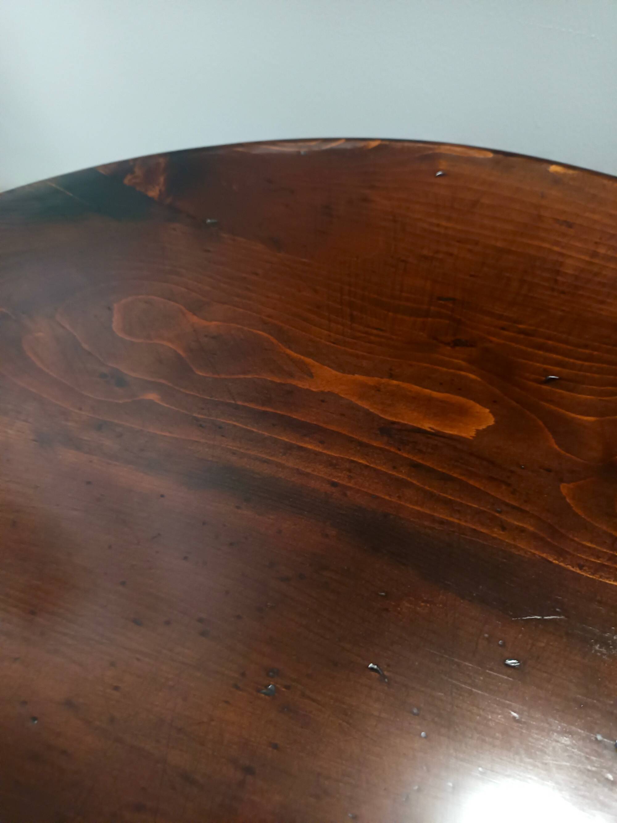 Brutalist Round Beech Coffee Table