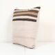 20" x 20" Handmade Organic Striped Square Pillow Cover, Ethnic Chair Decor from Anatolian