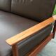 Daybed sofa scandinavian leather 60s