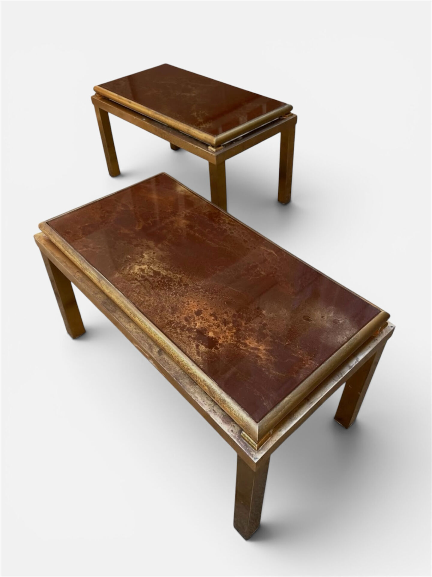 Paire de tables basses des années 70.