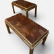 Paire de tables basses des années 70.