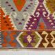 5x8 Geometric Handmade Wool Persian Kilim Rug, 171x260Cm