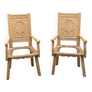 paire de fauteuils bretons