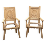 Pair of Breton armchairs