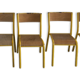 Set of 5 school vintage chairs