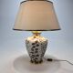 French hand painted ceramic vase lamp, 1970s