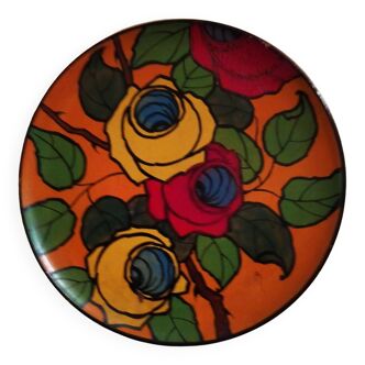 Assiette ceramique jean massier vallaruis annees 20/40