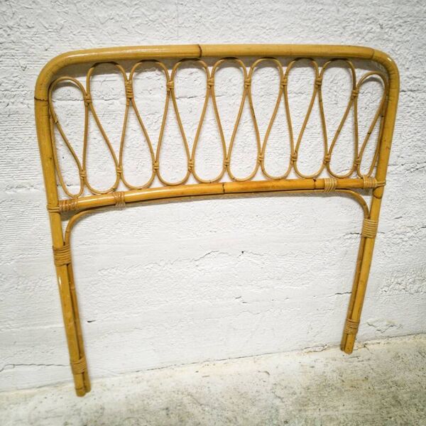 Tête de lit 1 place en rotin