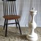 XXL lamp foot in turned wood – 60s/70s