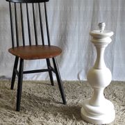 XXL lamp foot in turned wood – 60s/70s